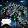 4WD Remote Control Drift Stunt Car Toy for Kids with Lights and Music - Double Sided 360° Rotating Dancing and Crawling RC Car with Rechargeable Battery (2.4Ghz)