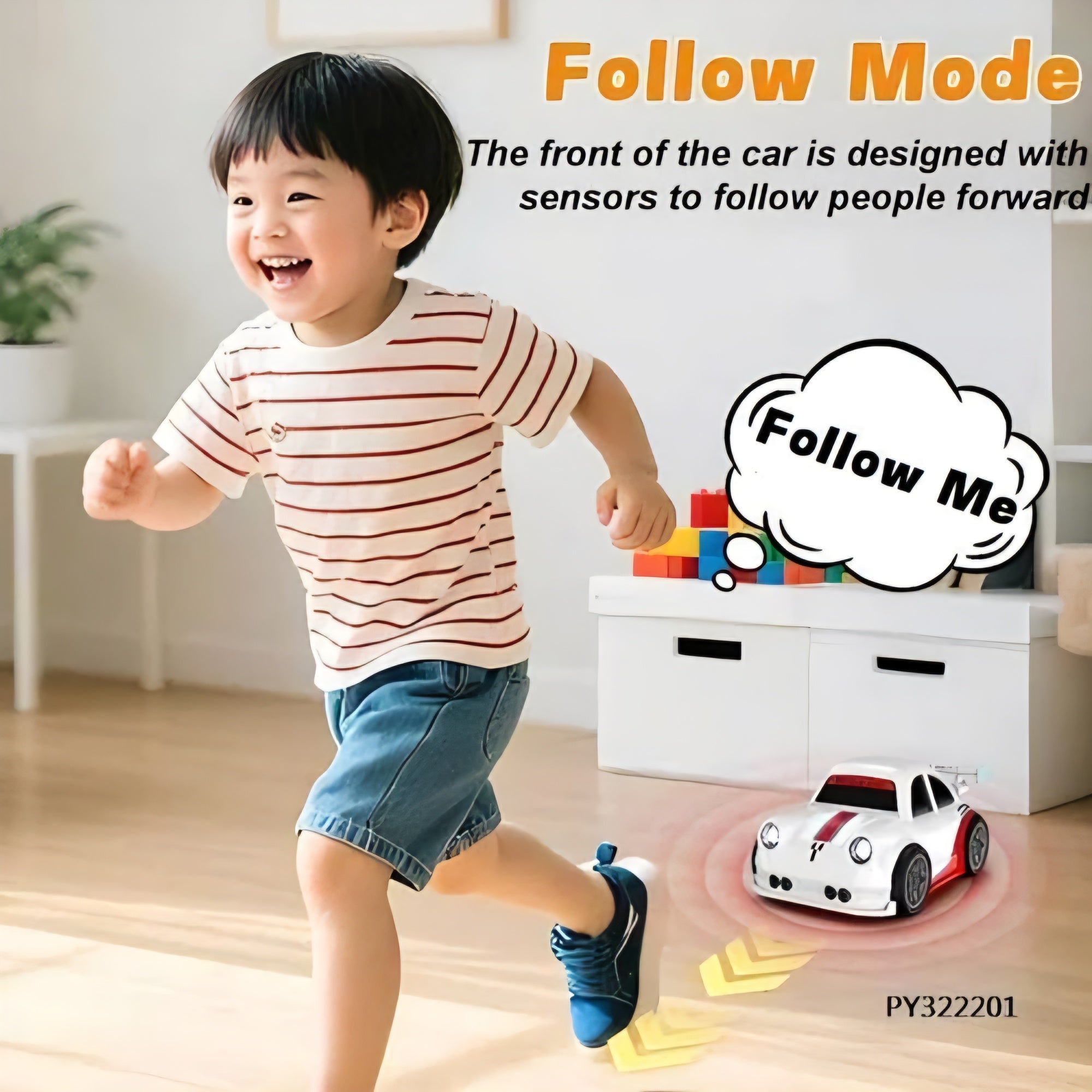 Mini Remote Control Intelligent Multifunctional Drift Car with Follow/Escape and Drift mode