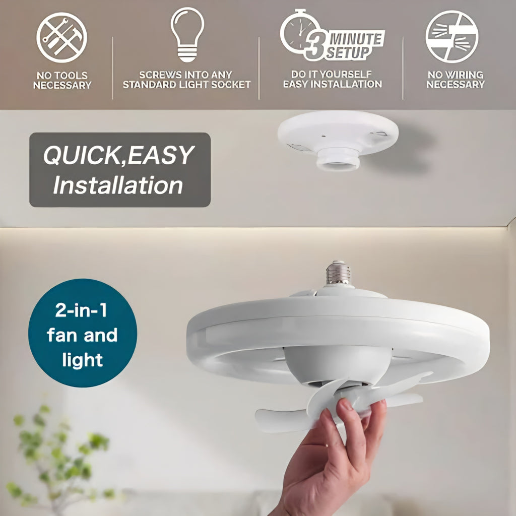 Acrylic LED Ceiling Fan with Light 360 Rotation Ceiling Fan Remote Control
