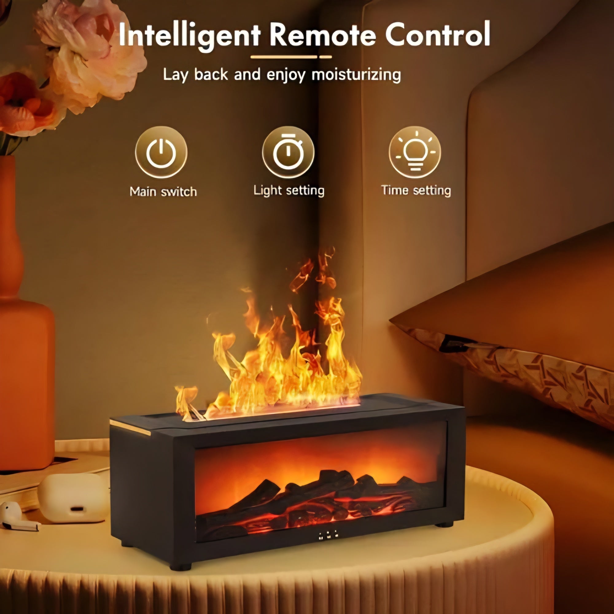 Fireplace Flame Aroma Diffusion Humidifier