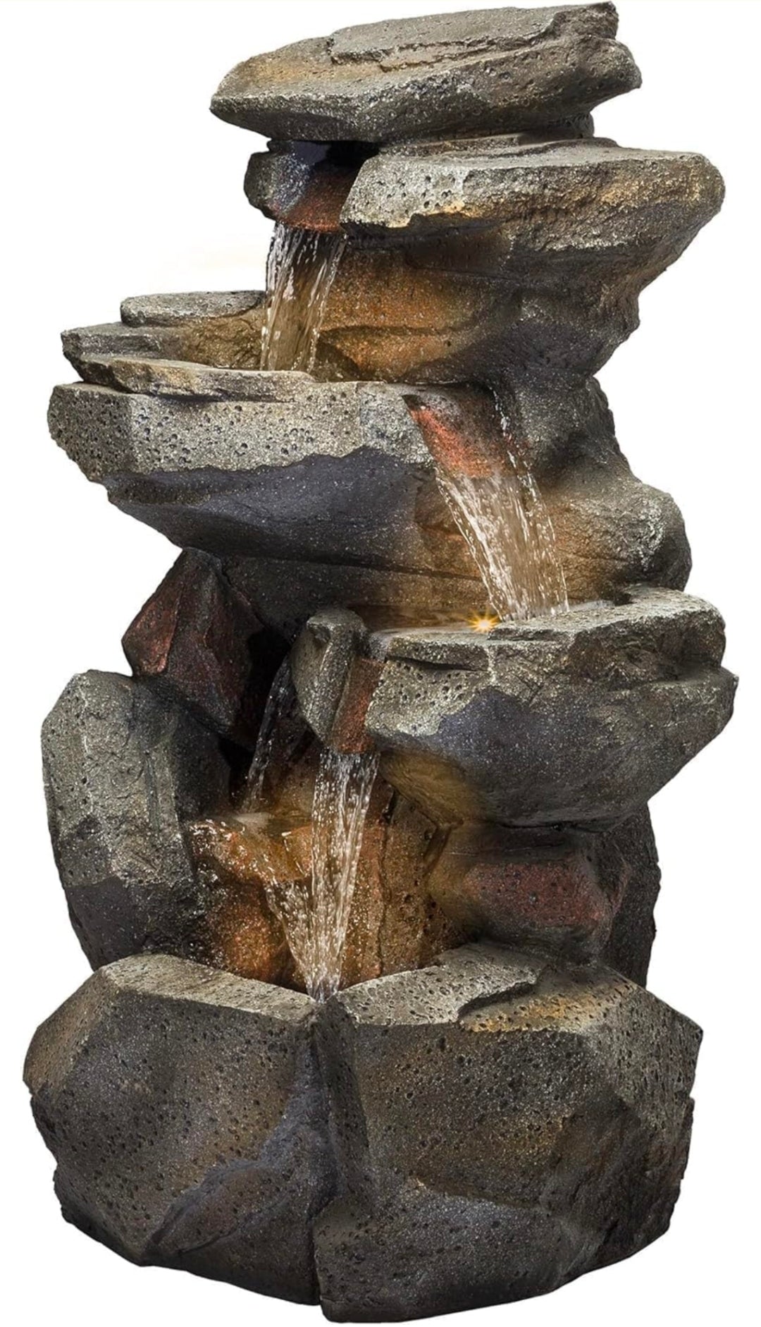 Rock Waterfall Water Fountain for Home Water Fountain for Garden Fountain for Home Decor Waterfall Outdoor Fountain Waterfall Fountain