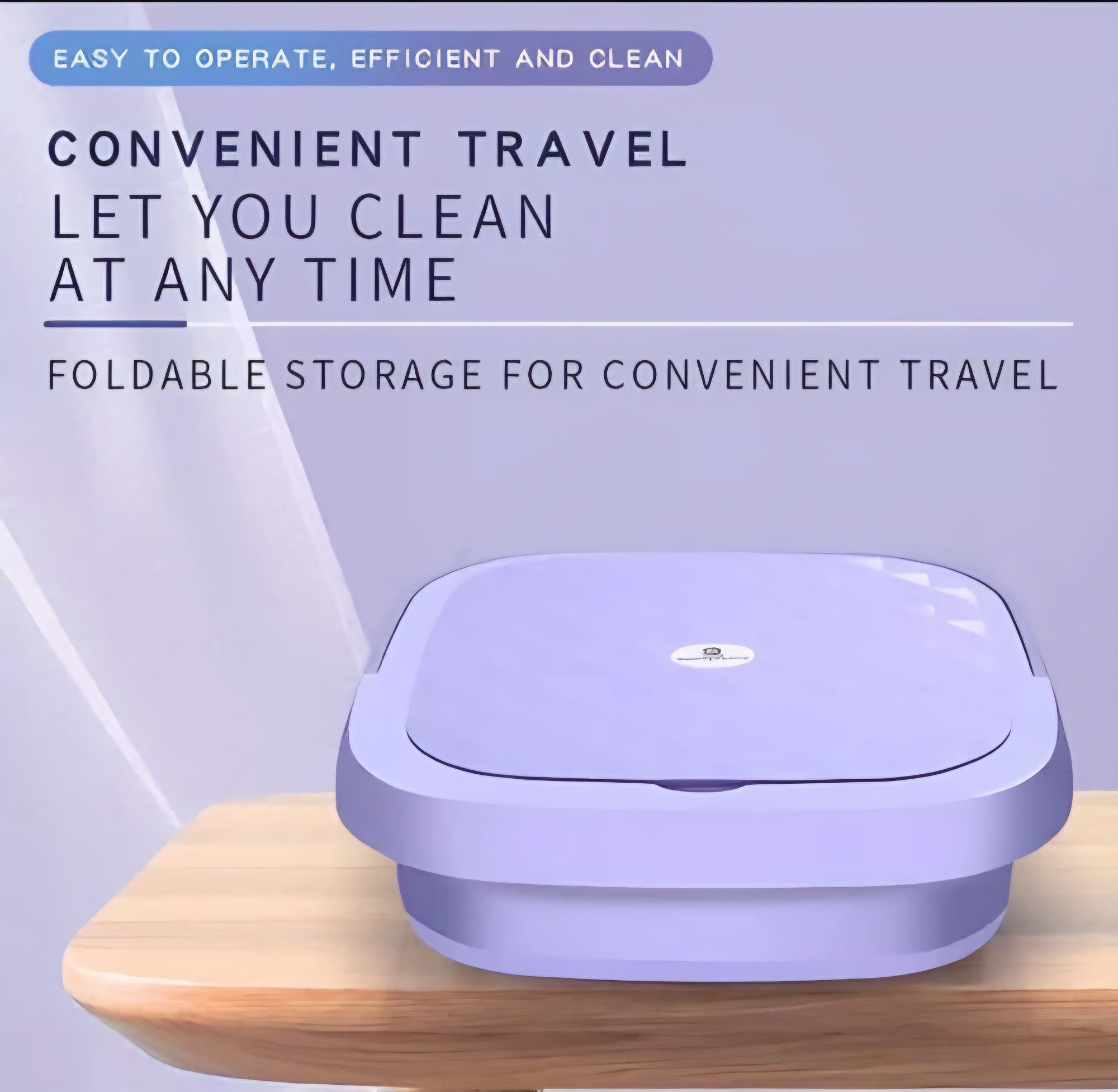 Foldable washing machine