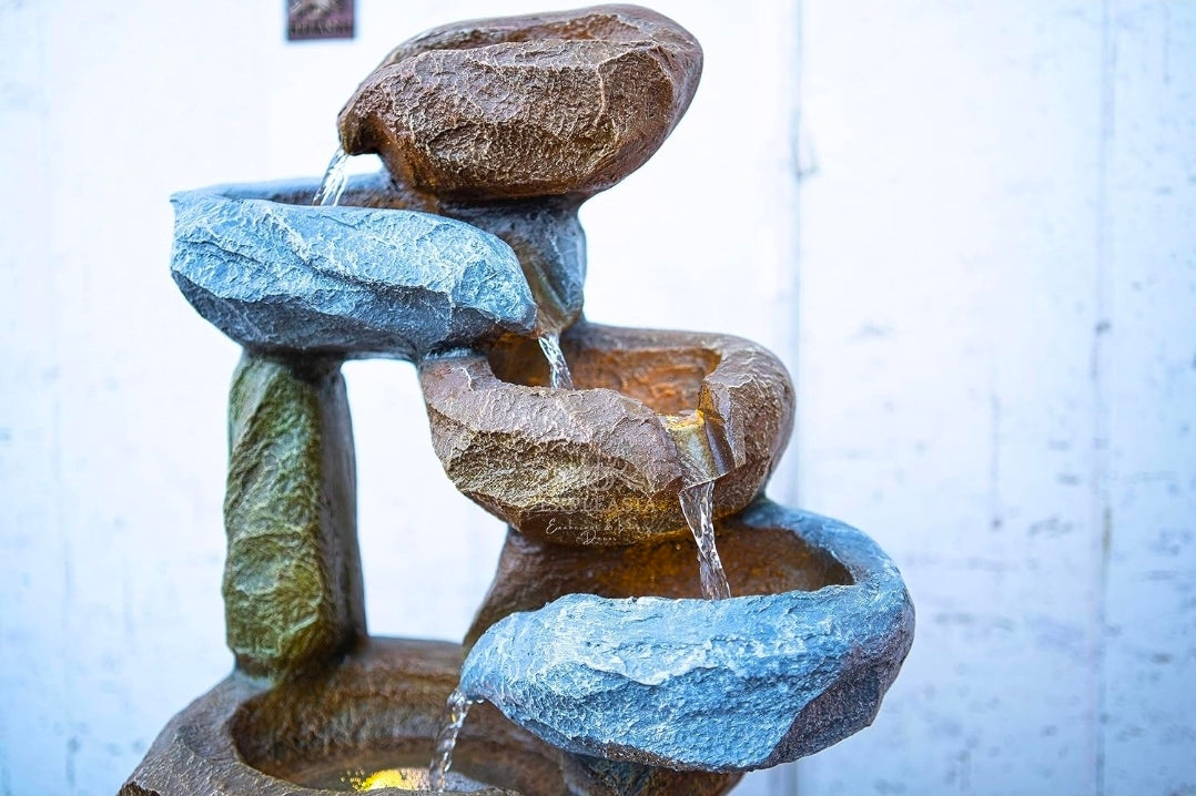 Rock Waterfall Water Fountain for Home Water Fountain for Garden Fountain for Home Decor Waterfall Outdoor Fountain Waterfall Fountain