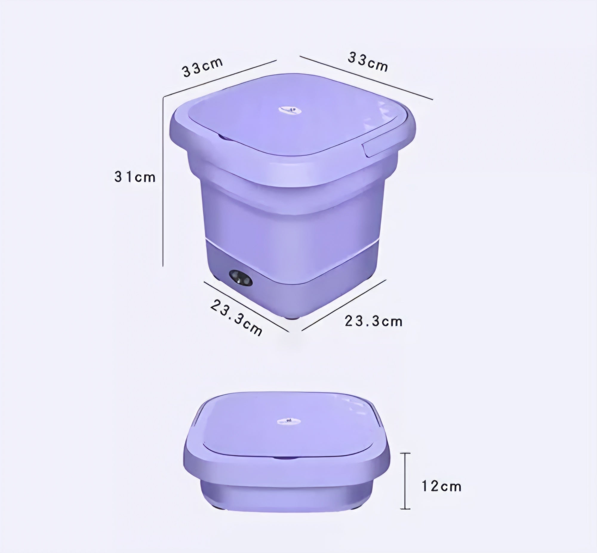 Foldable washing machine