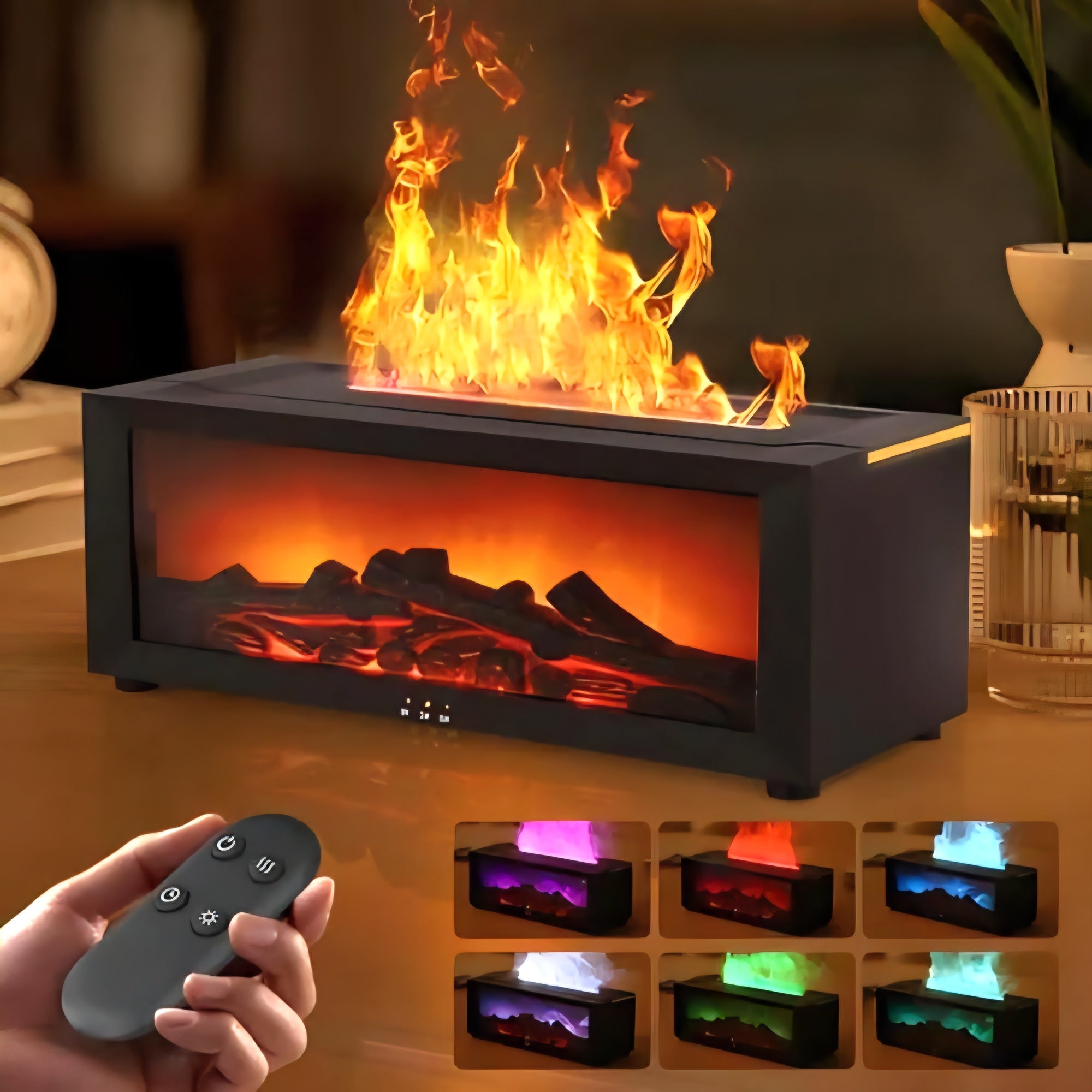 Fireplace Flame Aroma Diffusion Humidifier