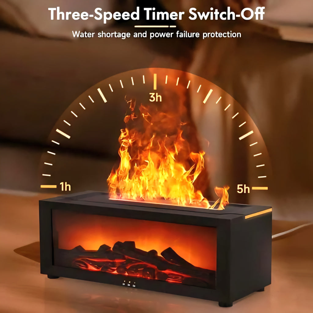 Fireplace Flame Aroma Diffusion Humidifier