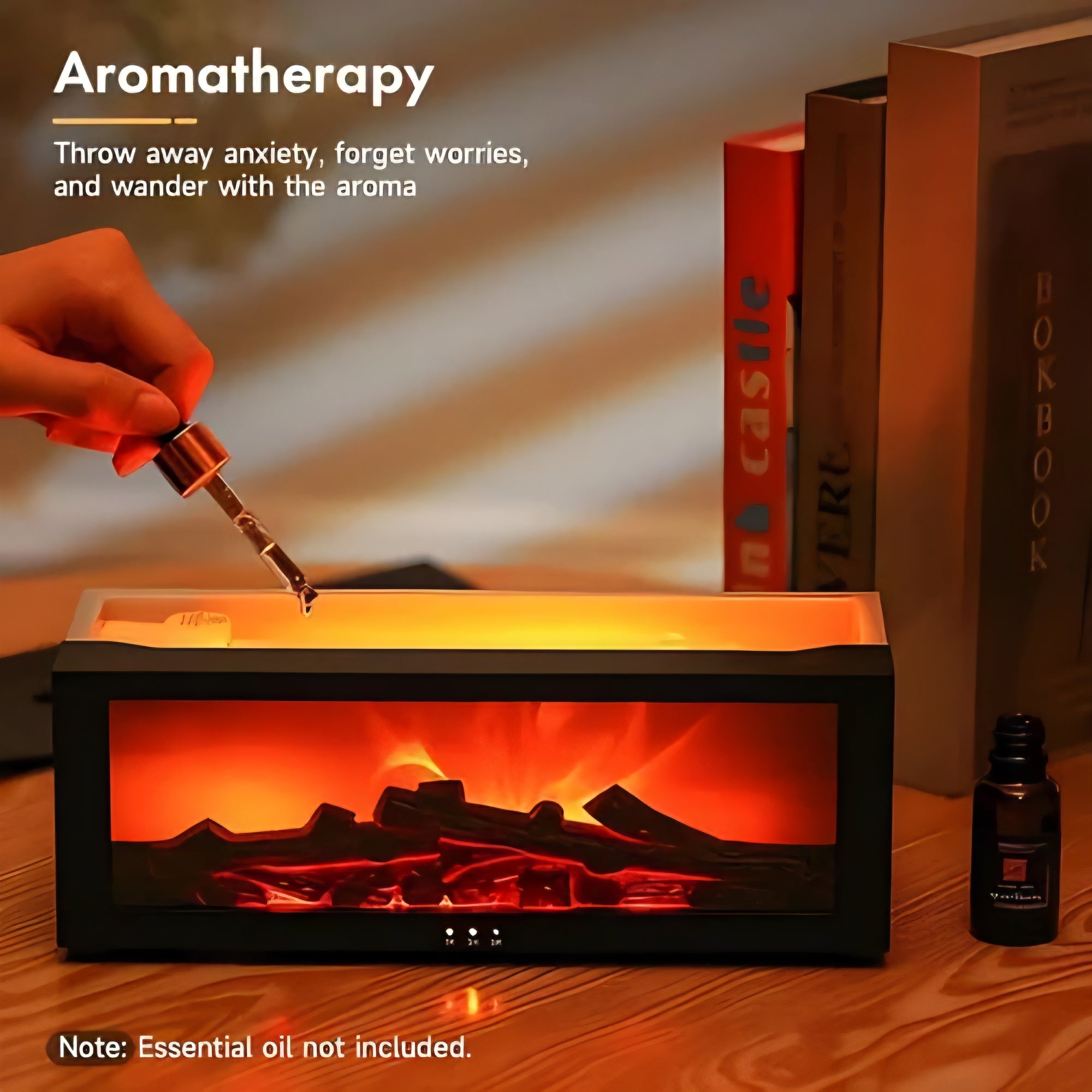 Fireplace Flame Aroma Diffusion Humidifier
